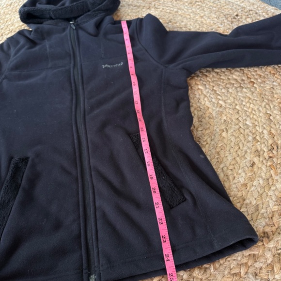 Marmot Lakeside Hooded Fleece Lined Full Zip Jacket Black Women's Medium - Picture 4 of 8